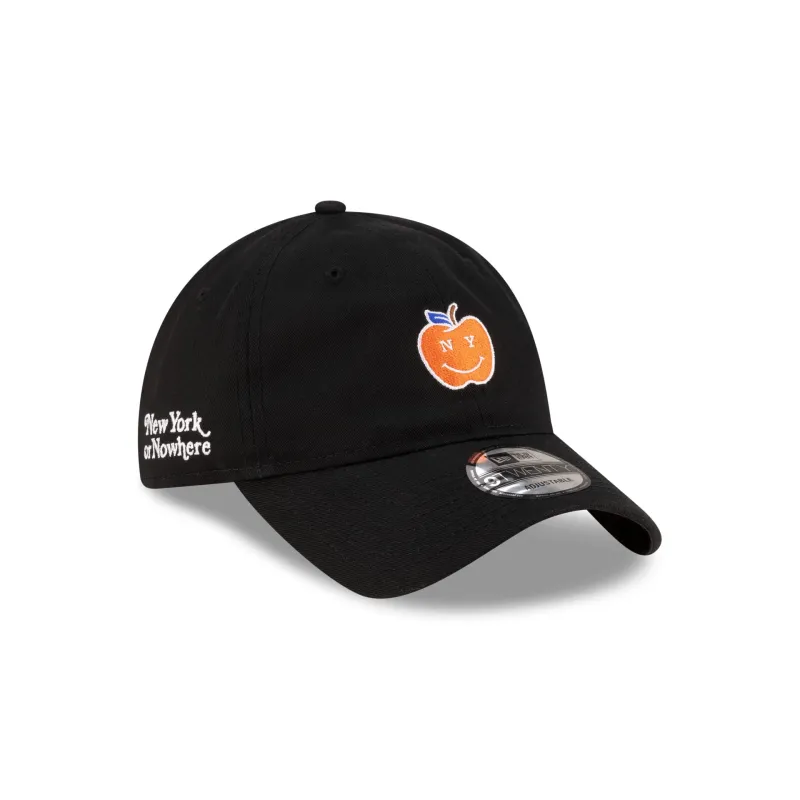 New York or Nowhere x New York Mets Black Apple 9TWENTY Adjustable Hat sold by New Era