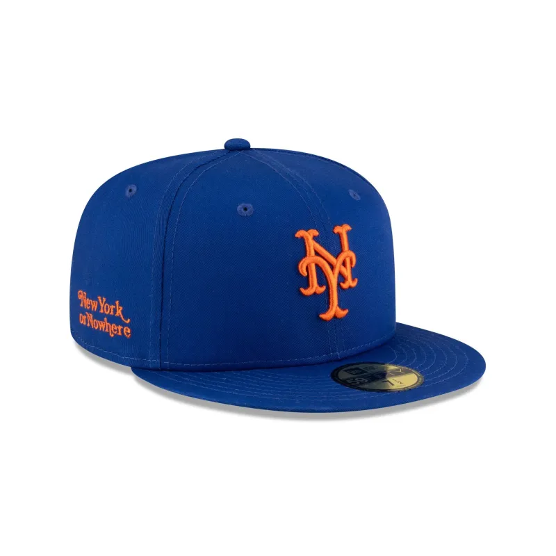 New York or Nowhere x New York Mets Light Royal 59FIFTY Fitted Hat sold by New Era