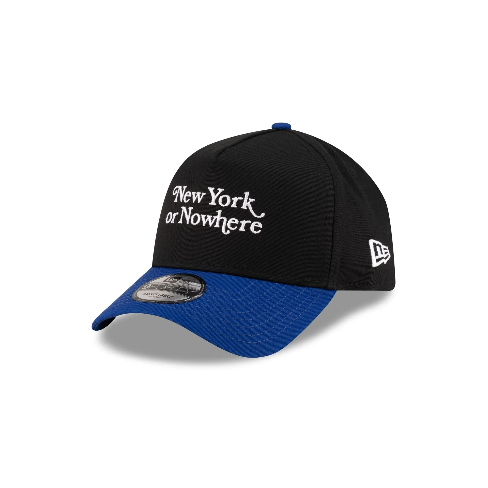 New York or Nowhere x New York Mets Black Wordmark 9FORTY A-Frame Snapback Hat sold by New Era product image thumbnail 3