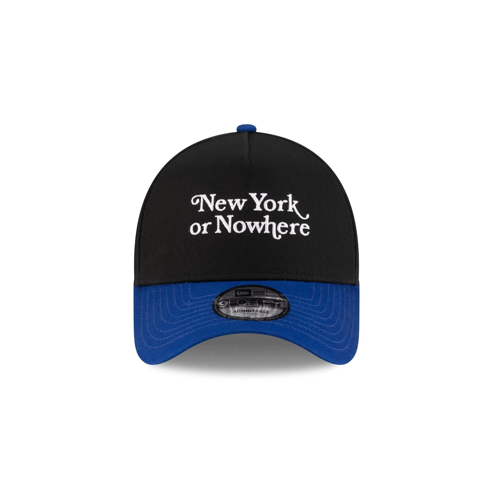 New York or Nowhere x New York Mets Black Wordmark 9FORTY A-Frame Snapback Hat sold by New Era product image thumbnail 2