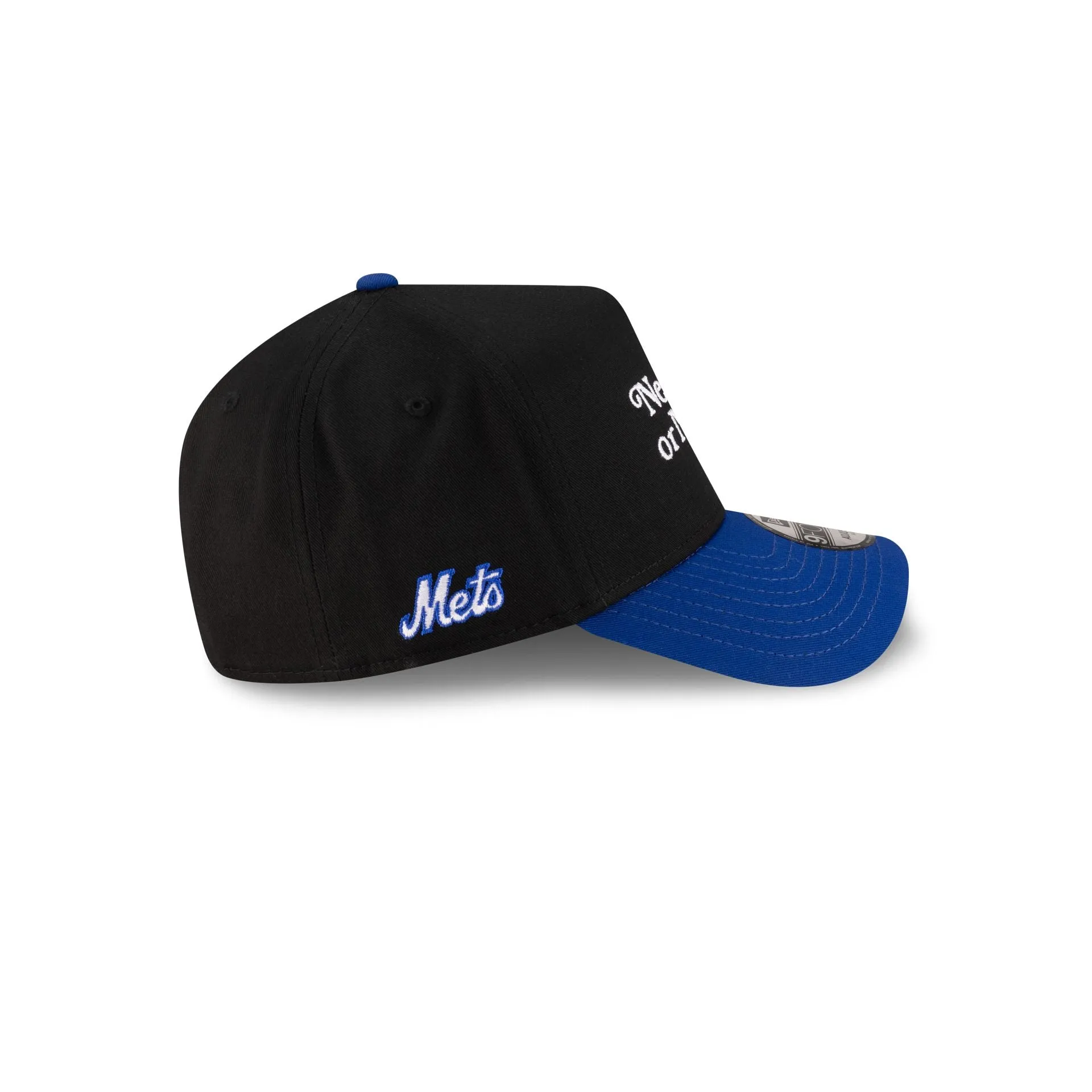 New York or Nowhere x New York Mets Black Wordmark 9FORTY A-Frame Snapback Hat sold by New Era product image thumbnail 4