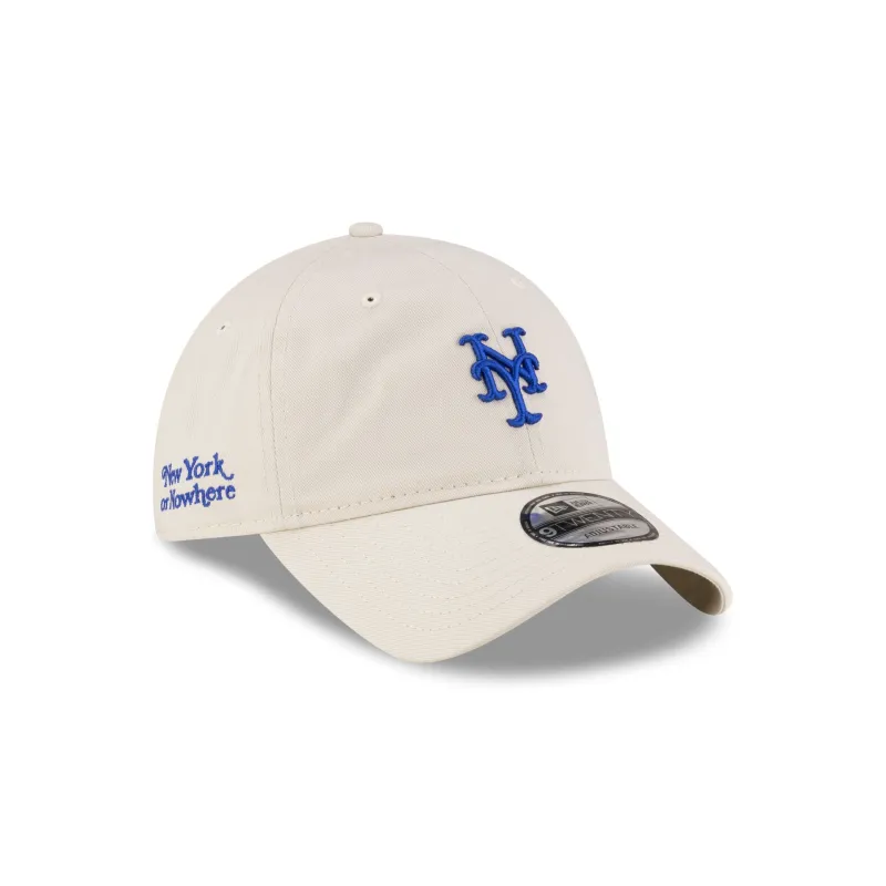 New York or Nowhere x New York Mets Chrome White 9TWENTY Adjustable Hat sold by New Era