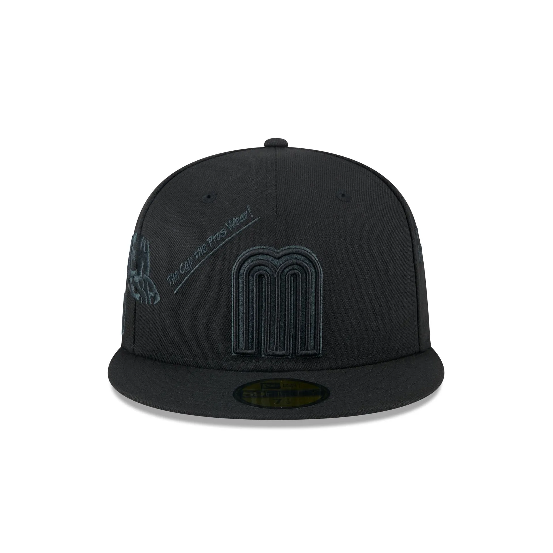Mexico Baseball New Era Anniversary Logos Black on Black 59FIFTY Fitted Hat sold by New Era product image thumbnail 2
