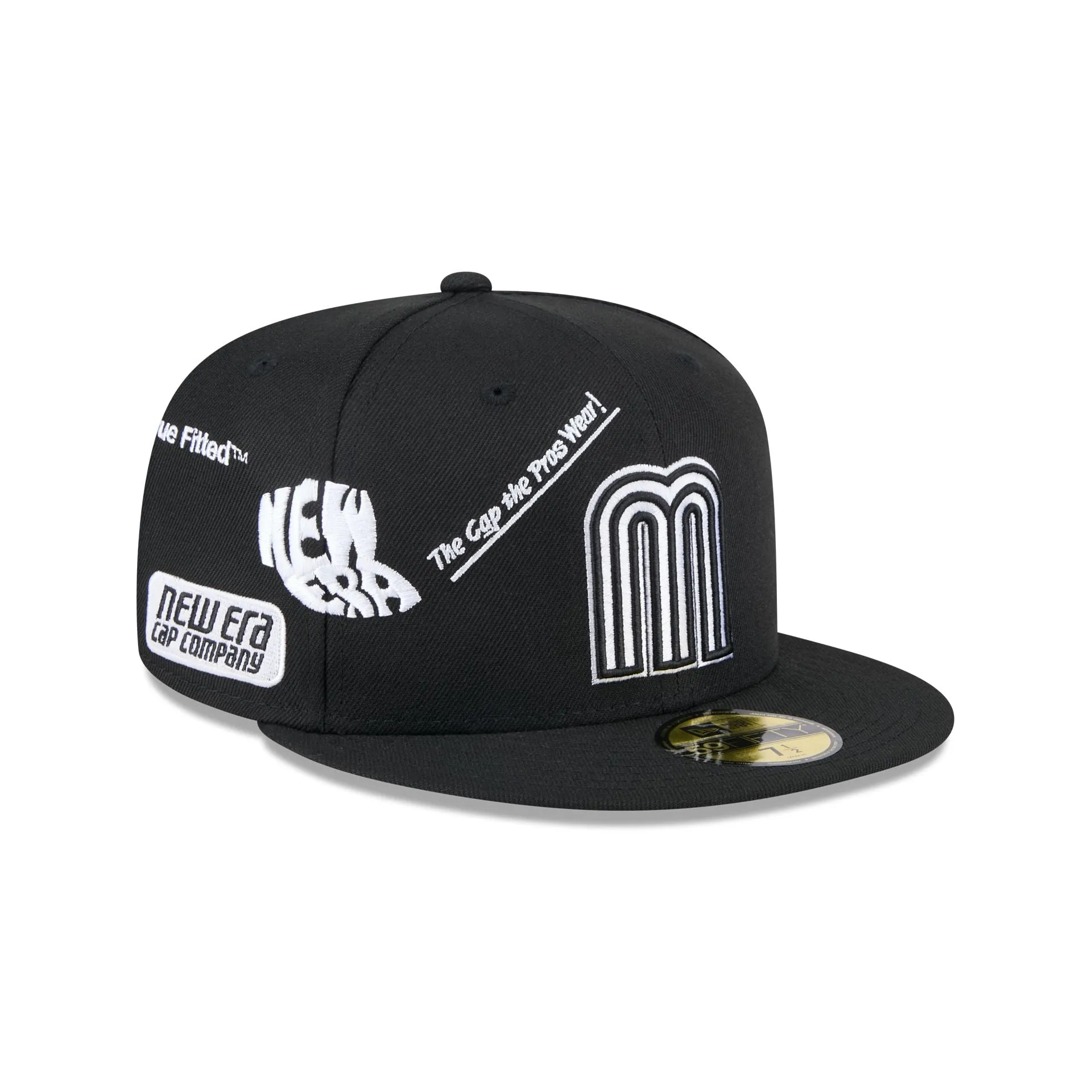 Mexico Baseball New Era Anniversary Logos Black 59FIFTY Fitted Hat sold by New Era product image thumbnail 3
