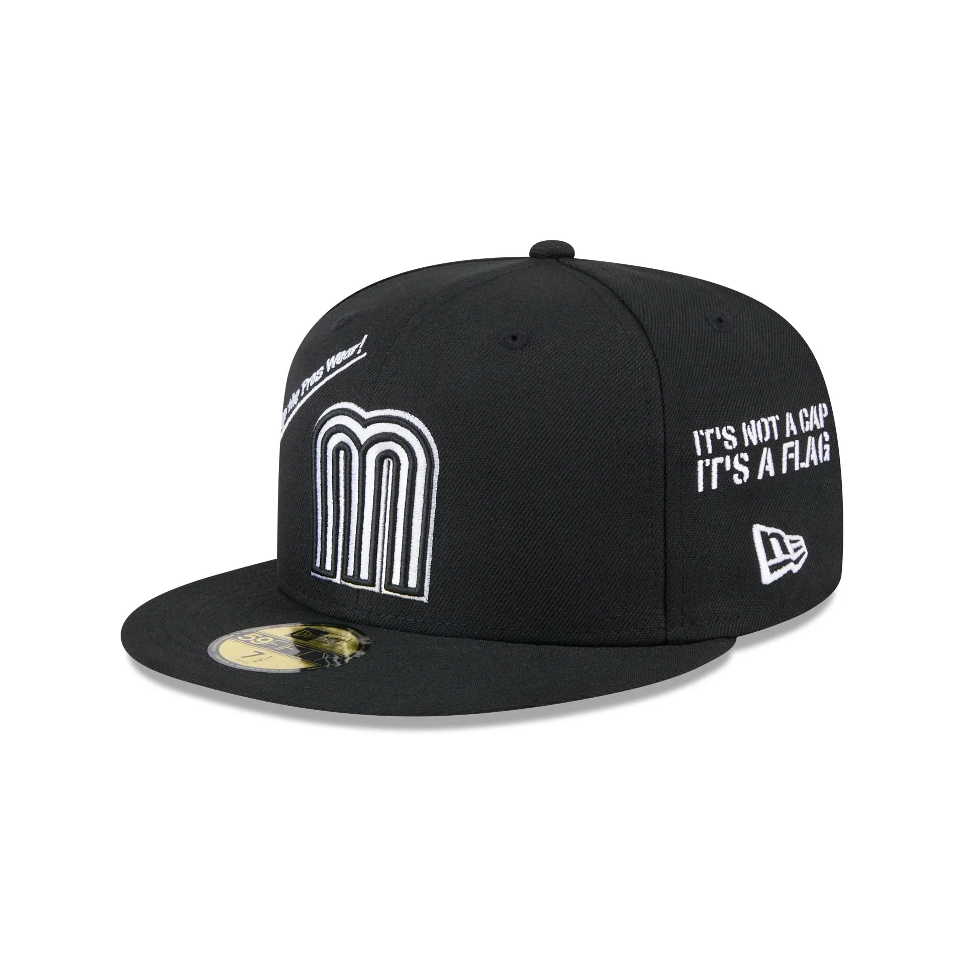 Mexico Baseball New Era Anniversary Logos Black 59FIFTY Fitted Hat sold by New Era