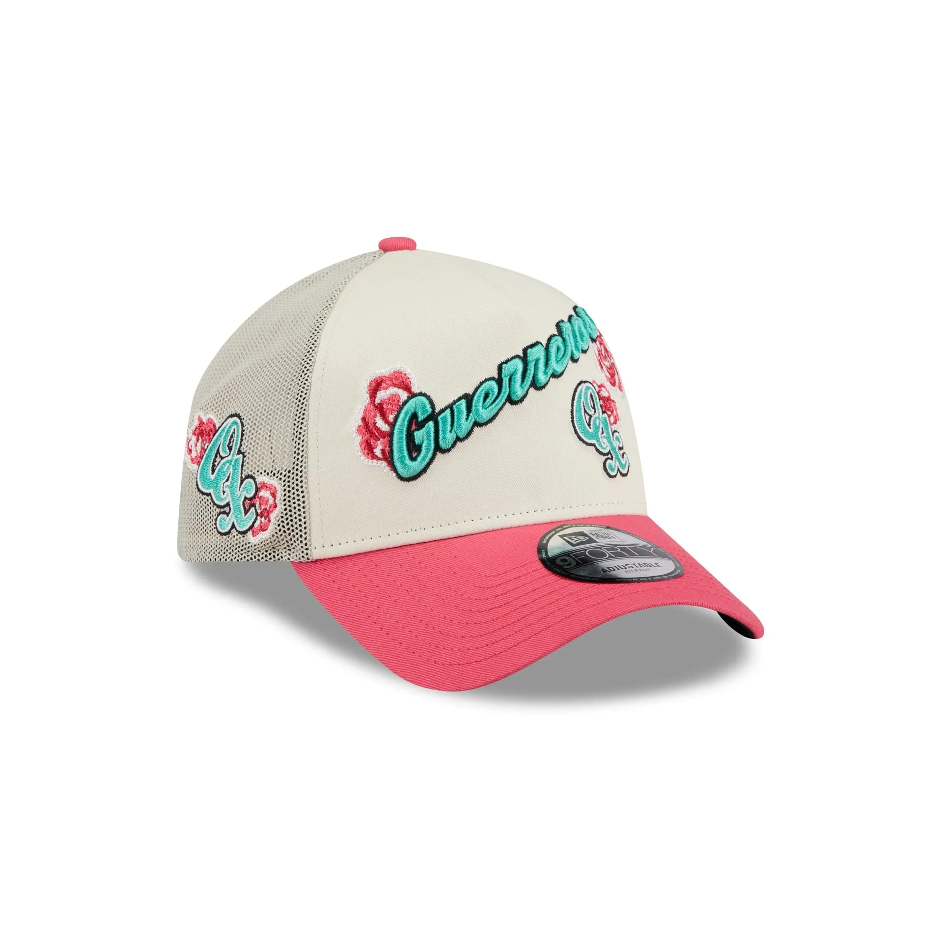 Guerreros de Oaxaca Two-Tone Pink Rose 9FORTY A-Frame Snapback Hat sold by New Era product image thumbnail 3