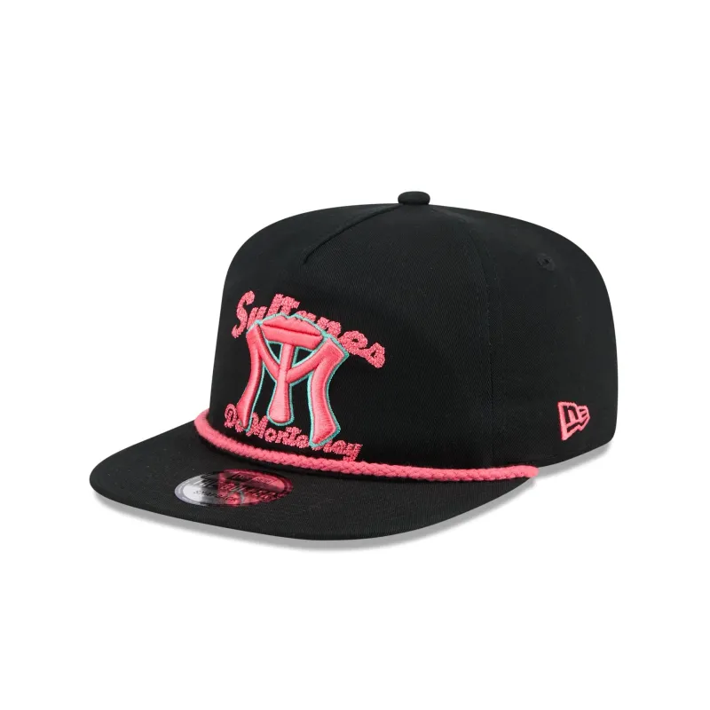 Sultanes de Monterrey Two-Tone Black Golfer Hat sold by New Era
