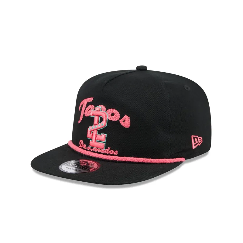 Tecolotes de los Dos Laredos Two-Tone Black Golfer Hat sold by New Era