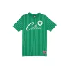 Boston Celtics Throwback Pinstripe Wordmark T-Shirt sold by New Era