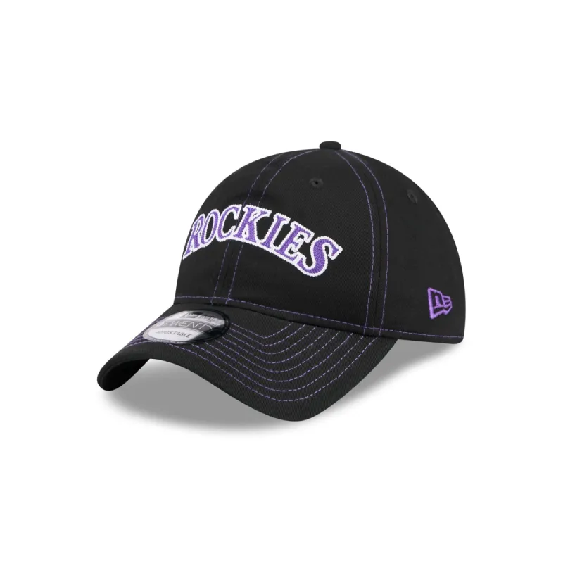Colorado Rockies Team Stitch 9TWENTY Adjustable Hat sold by New Era