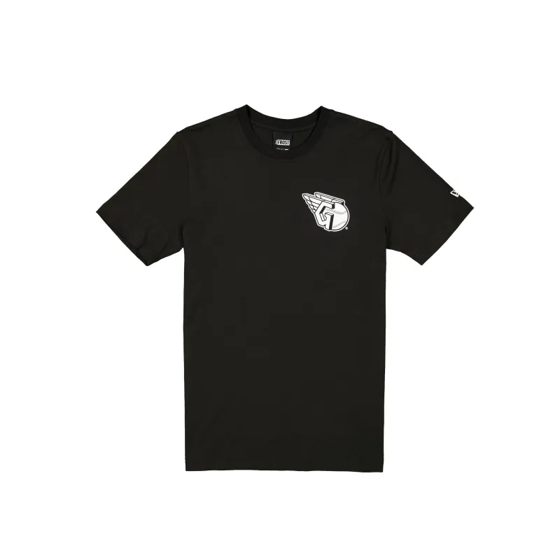 J-Frost x Cleveland Guardians Black T-Shirt made by New Era