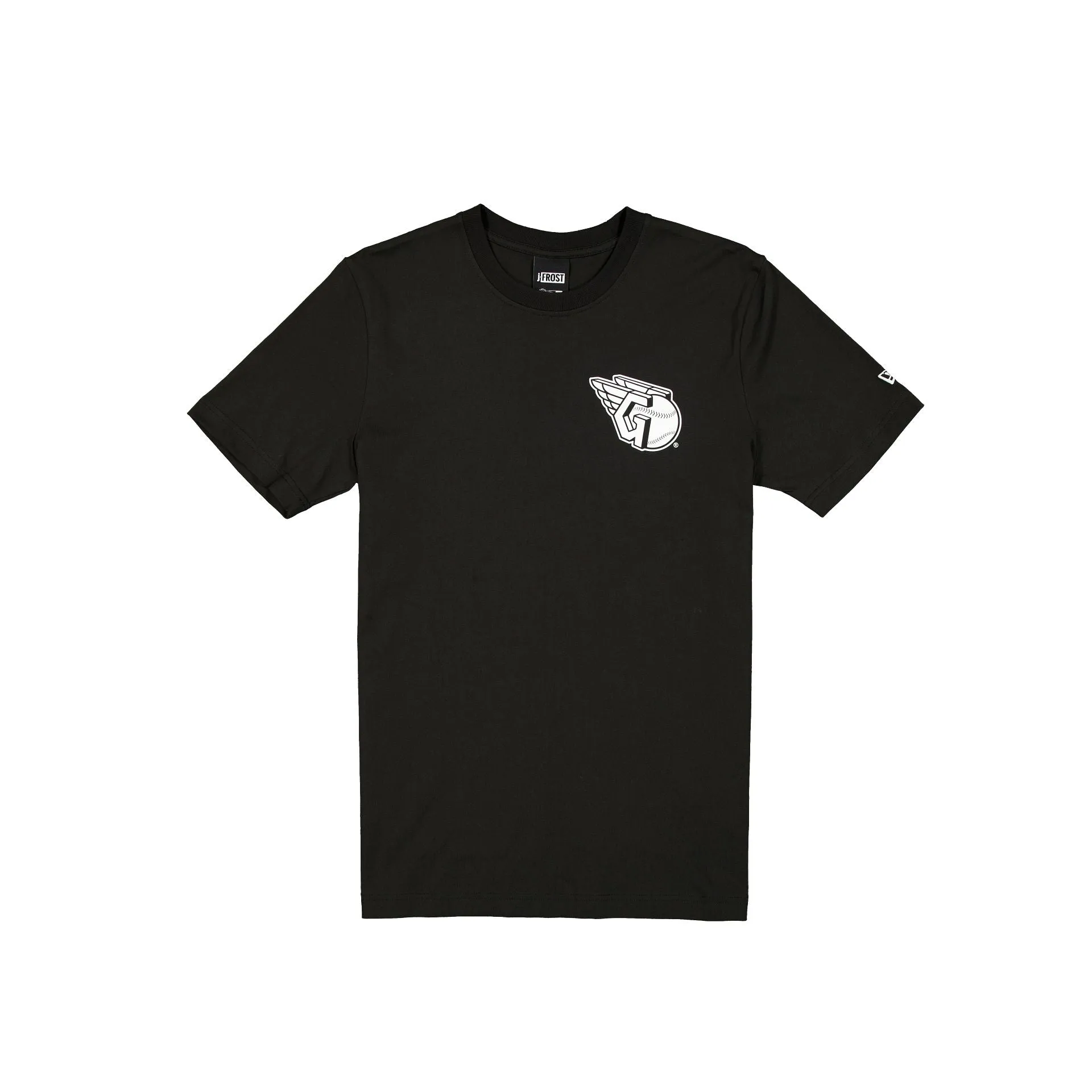 J-Frost x Cleveland Guardians Black T-Shirt sold by New Era