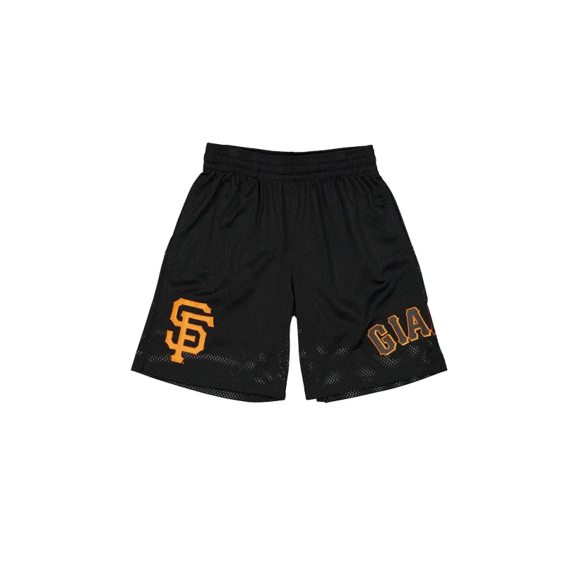San Francisco Giants Mesh Black Shorts sold by New Era