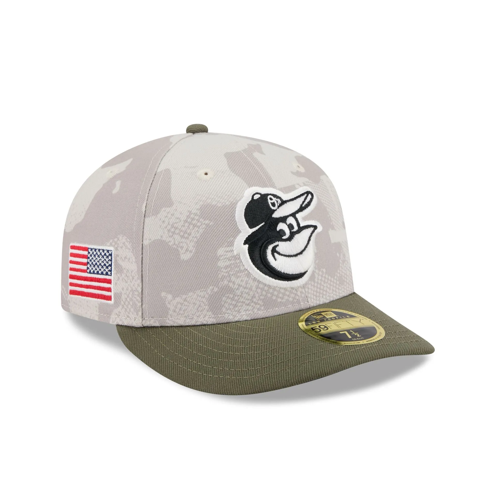 Baltimore Orioles Armed Forces Day 2025 Low Profile 59FIFTY Fitted Hat sold by New Era