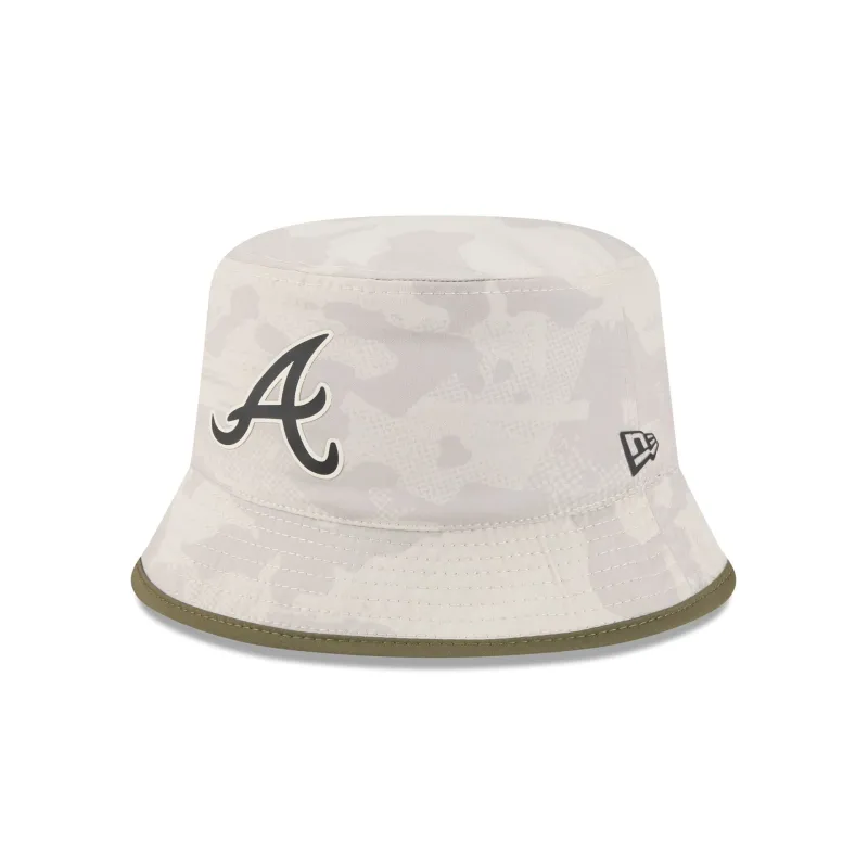 Atlanta Braves Armed Forces Day 2025 Reversible Bucket Hat sold by New Era
