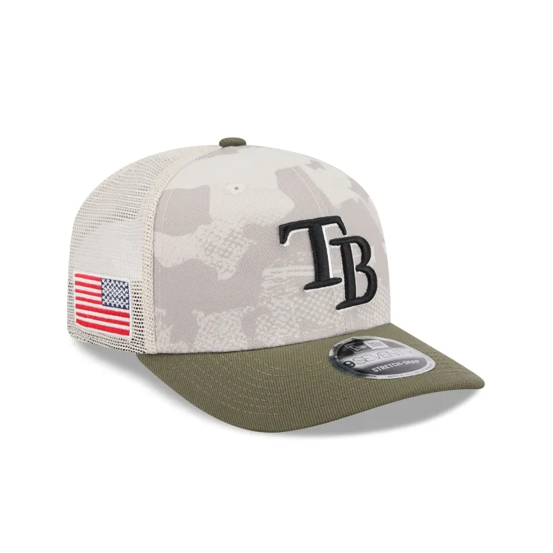 Tampa Bay Rays Armed Forces Day 2025 9SEVENTY Trucker Hat sold by New Era