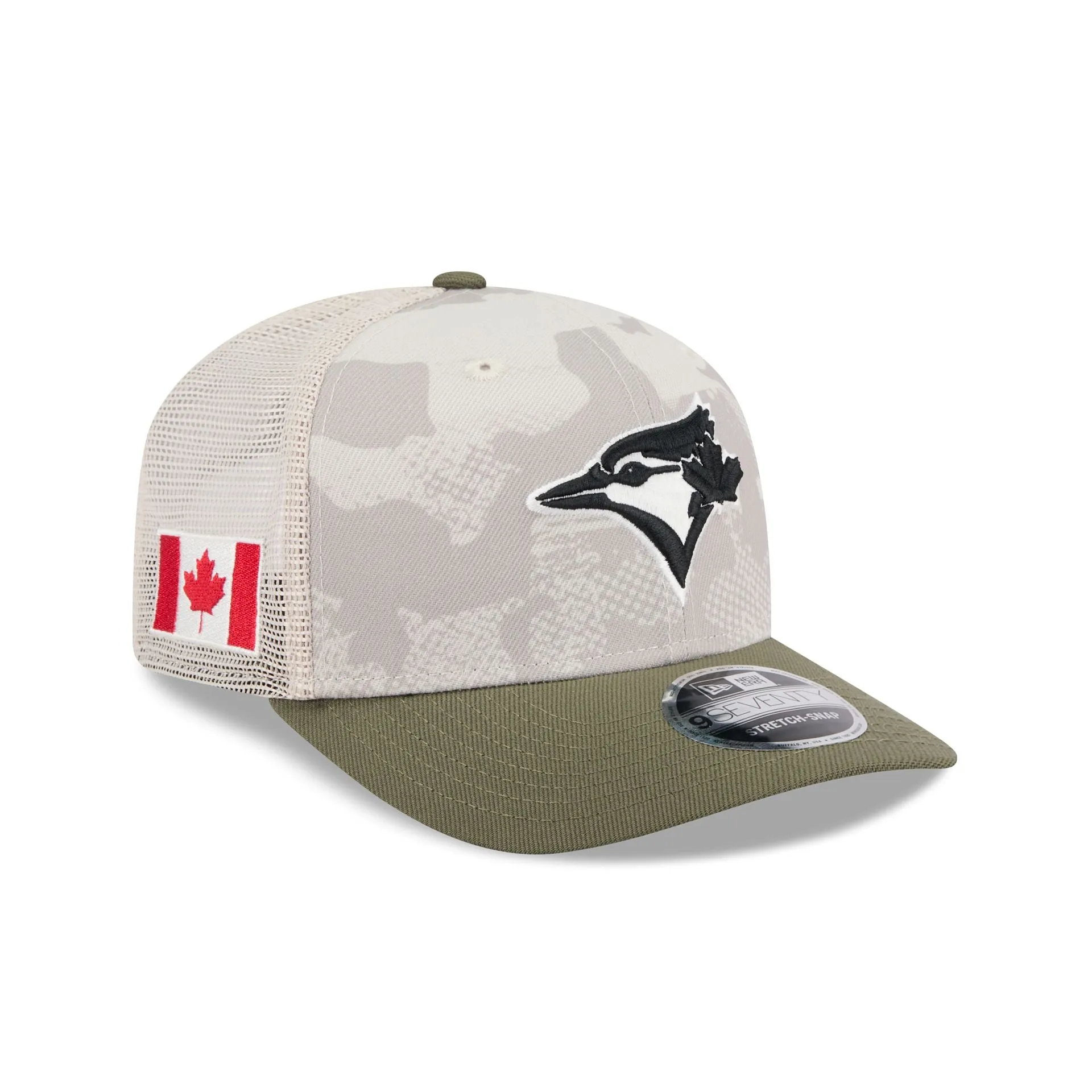 Toronto Blue Jays Armed Forces Day 2025 9SEVENTY Trucker Hat sold by New Era