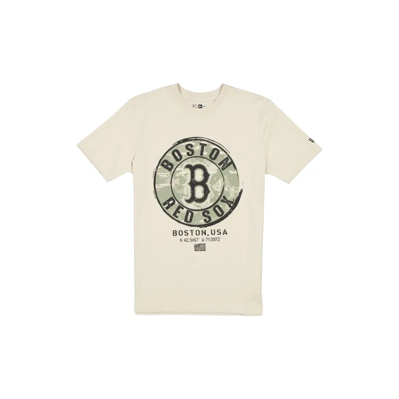 Boston Red Sox Armed Forces Day 2025 Stone T-Shirt sold by New Era