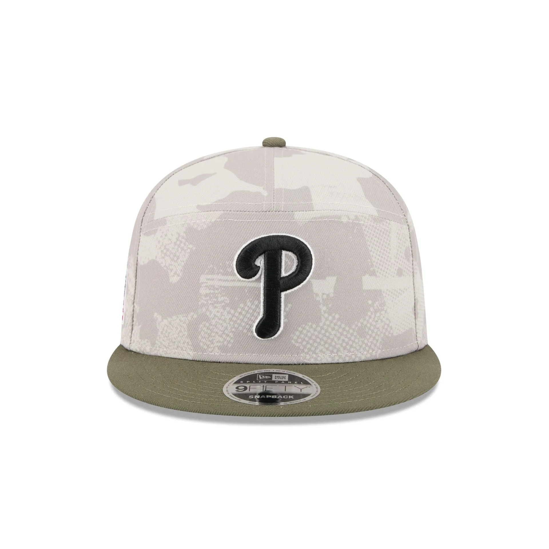 Philadelphia Phillies Armed Forces Day 2025 Split Panel 9FIFTY Snapback Hat sold by New Era product image thumbnail 2