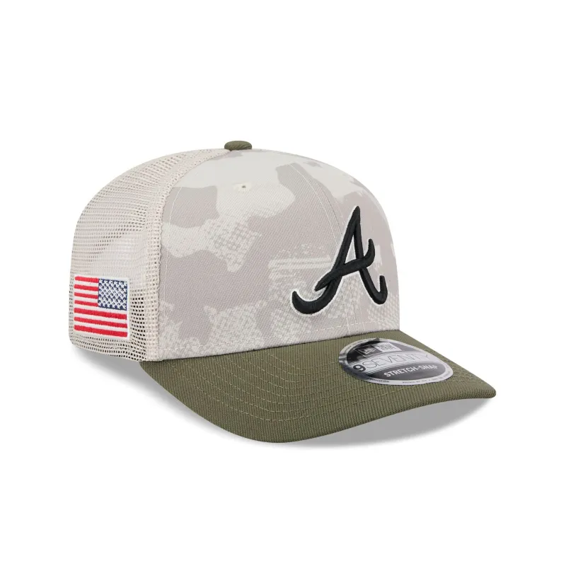 Atlanta Braves Armed Forces Day 2025 9SEVENTY Trucker Hat sold by New Era