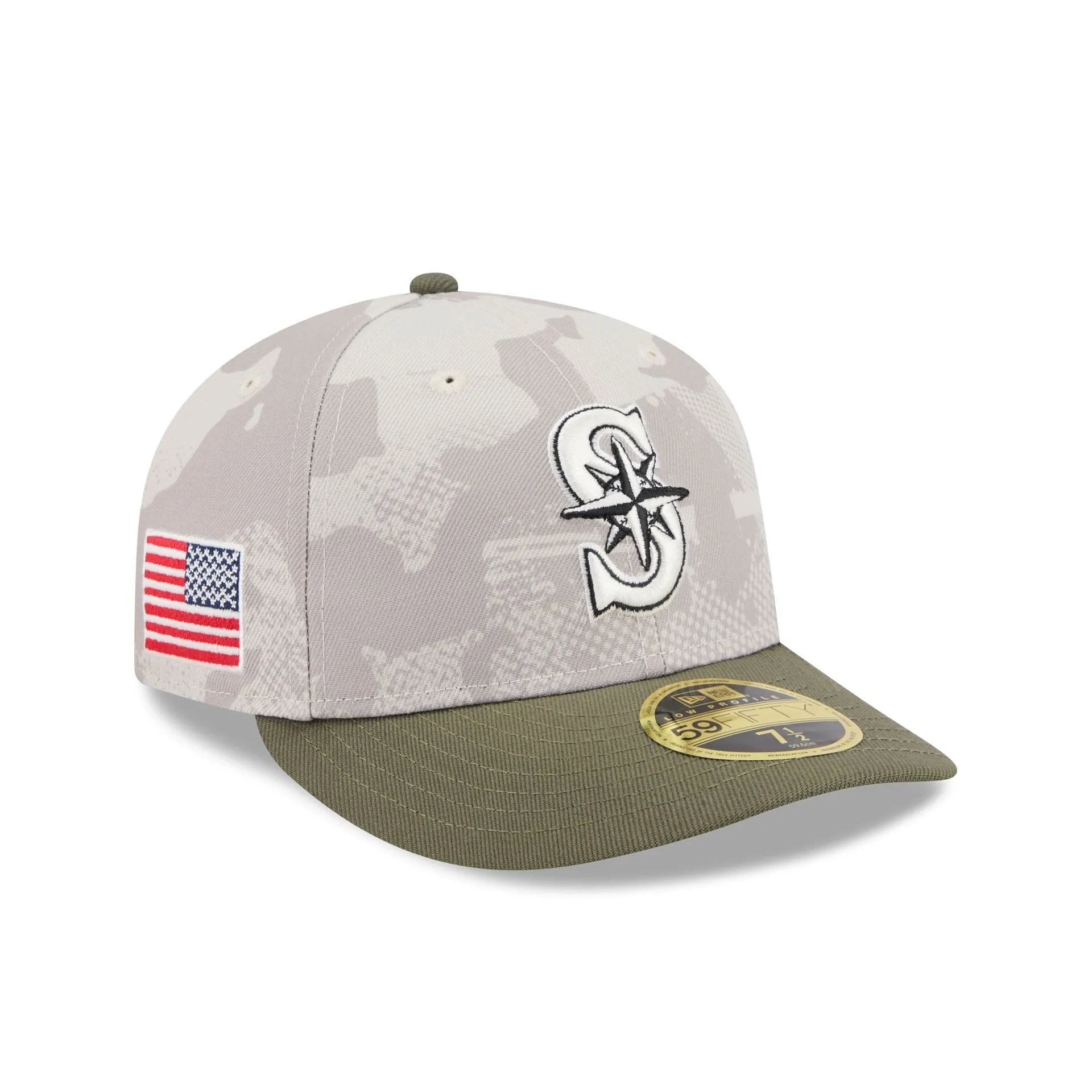 Seattle Mariners Armed Forces Day 2025 Low Profile 59FIFTY Fitted Hat sold by New Era