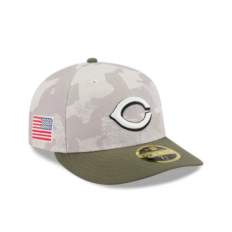 Cincinnati Reds Armed Forces Day 2025 Low Profile 59FIFTY Fitted Hat sold by New Era