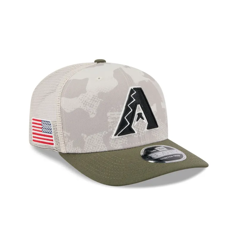 Arizona Diamondbacks Armed Forces Day 2025 9SEVENTY Trucker Hat sold by New Era