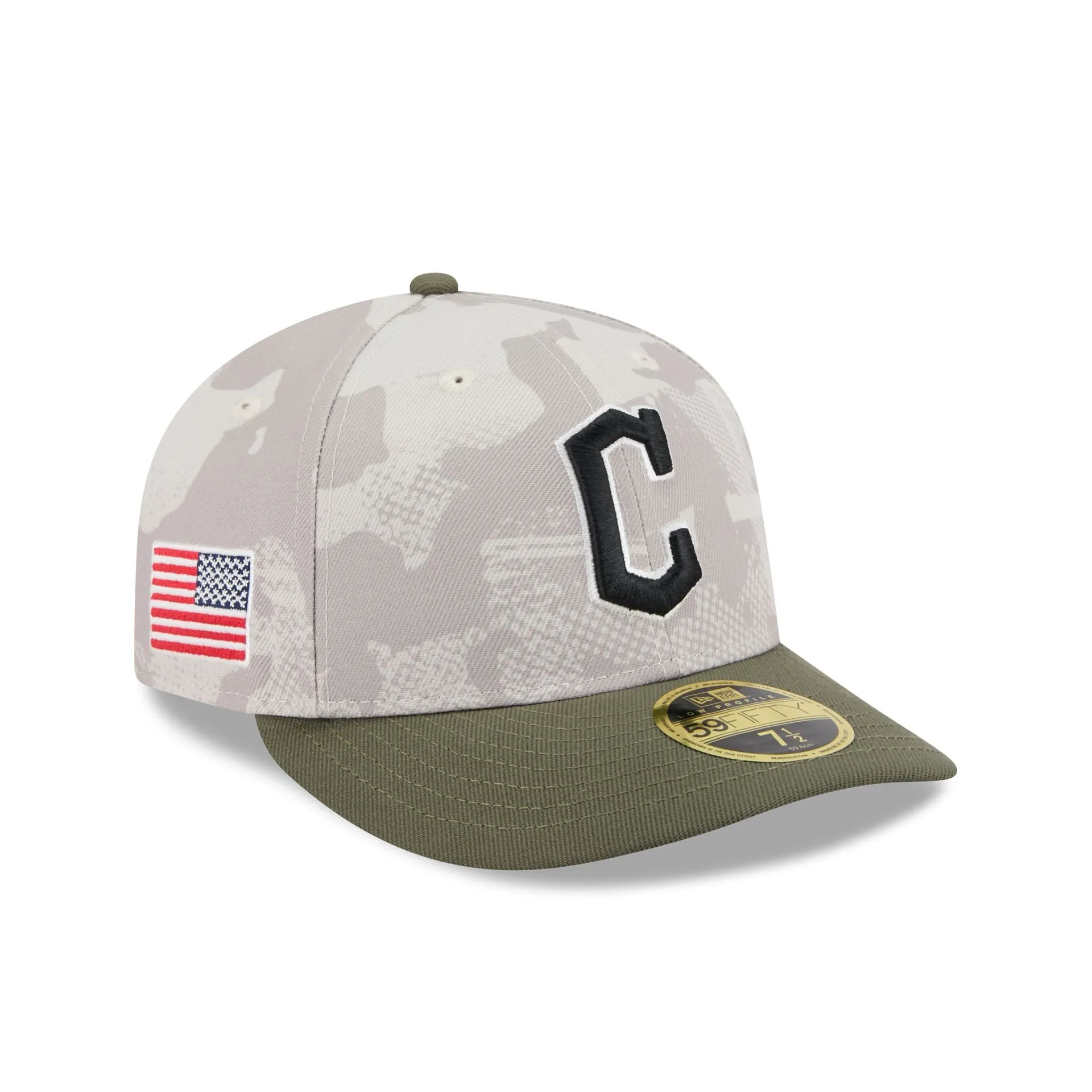 Cleveland Guardians Armed Forces Day 2025 Low Profile 59FIFTY Fitted Hat sold by New Era