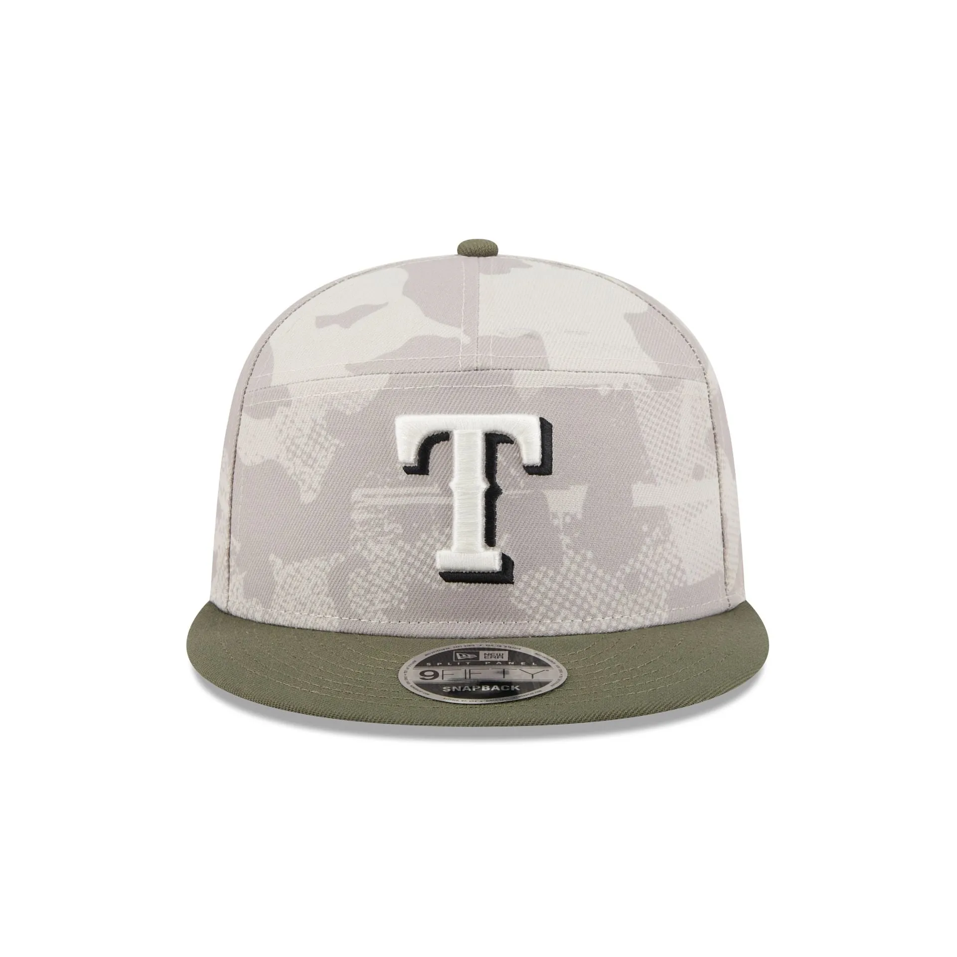 Texas Rangers Armed Forces Day 2025 Split Panel 9FIFTY Snapback Hat sold by New Era product image thumbnail 2