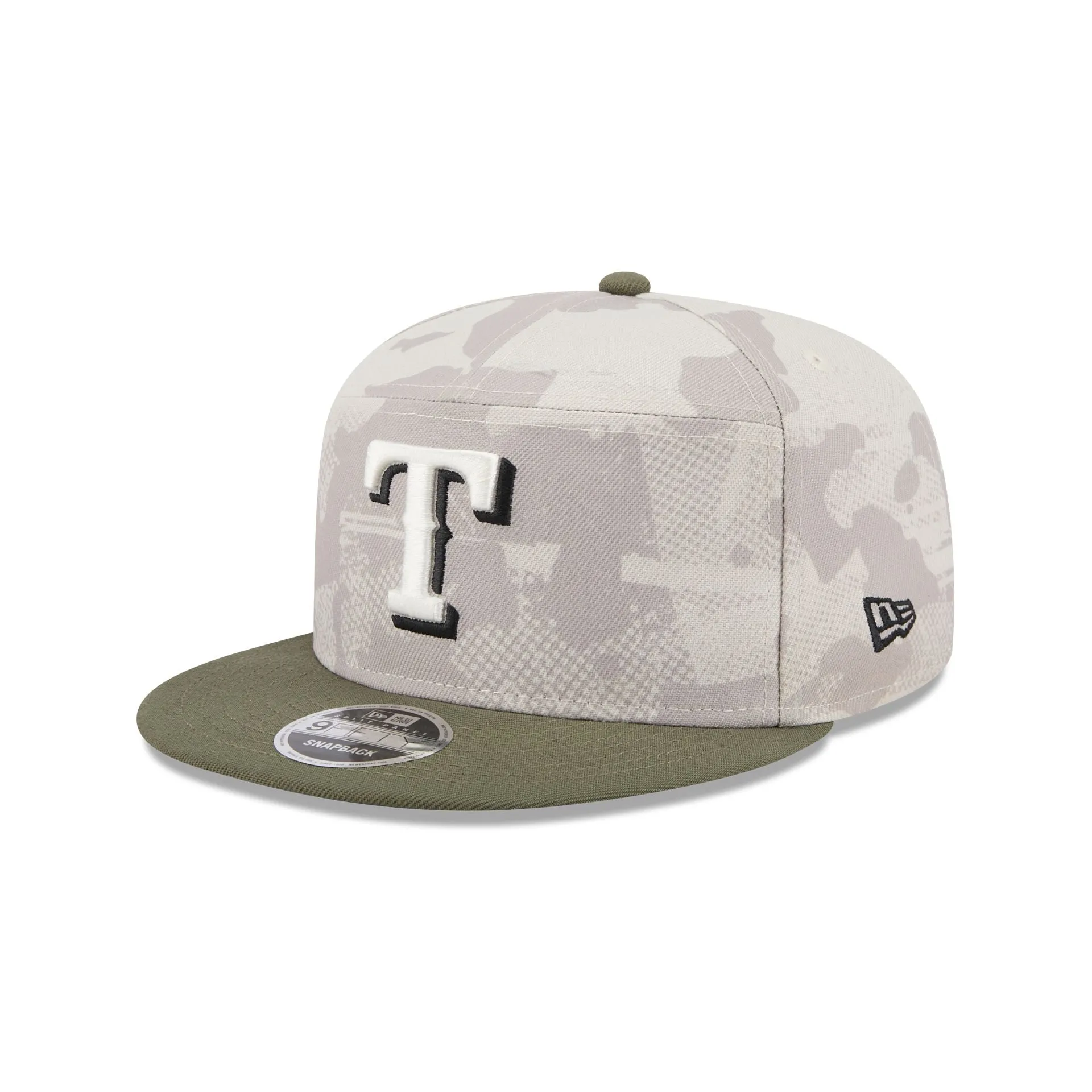 Texas Rangers Armed Forces Day 2025 Split Panel 9FIFTY Snapback Hat sold by New Era product image thumbnail 3