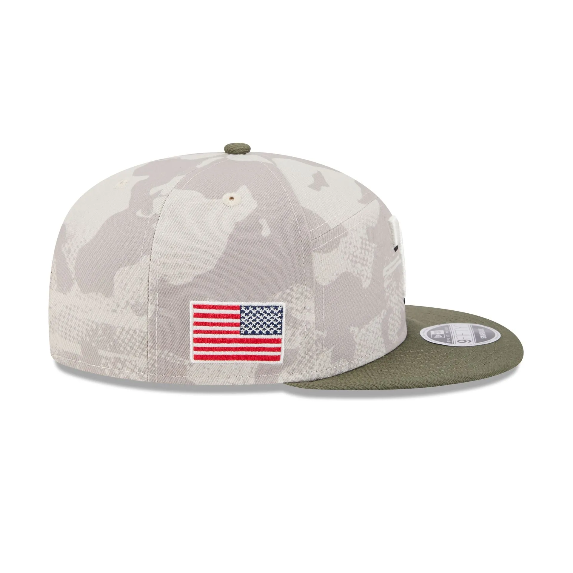 Texas Rangers Armed Forces Day 2025 Split Panel 9FIFTY Snapback Hat sold by New Era product image thumbnail 4