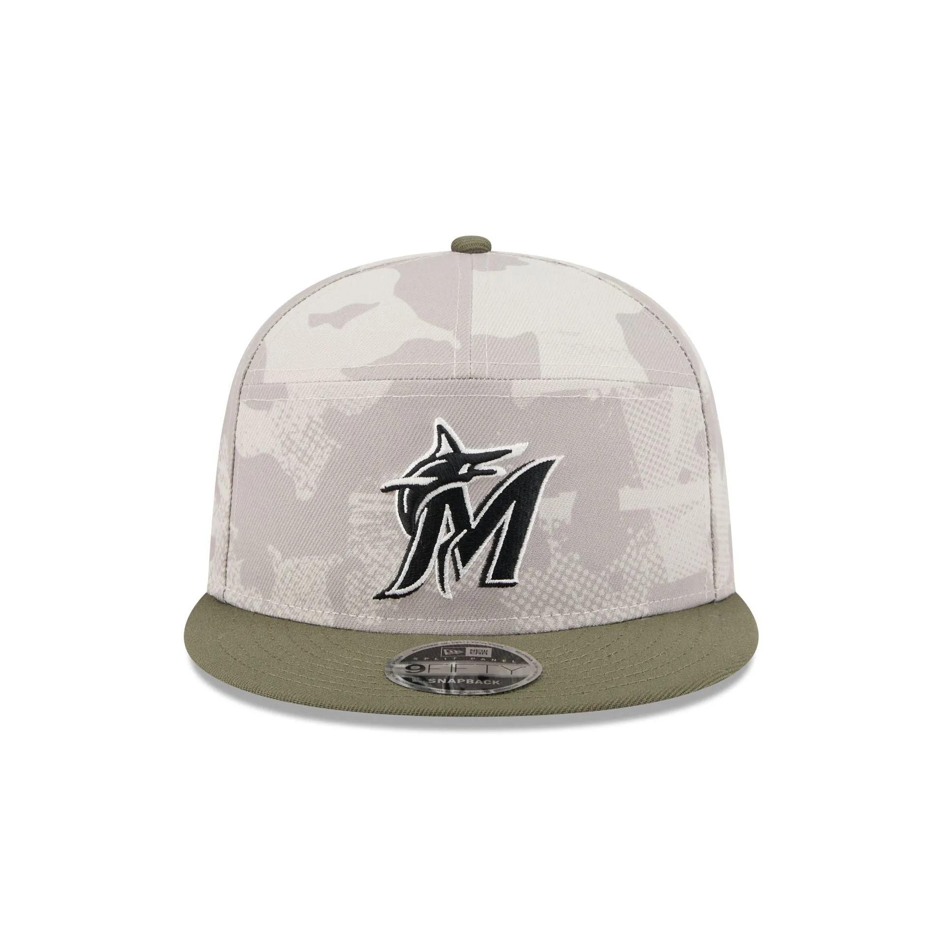 Miami Marlins Armed Forces Day 2025 Split Panel 9FIFTY Snapback Hat sold by New Era product image thumbnail 2