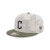 Cleveland Guardians Armed Forces Day 2025 Split Panel 9FIFTY Snapback Hat sold by New Era
