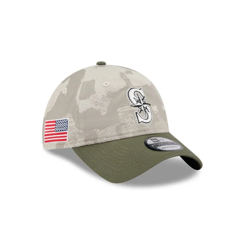 Seattle Mariners Armed Forces Day 2025 9TWENTY Adjustable Hat sold by New Era