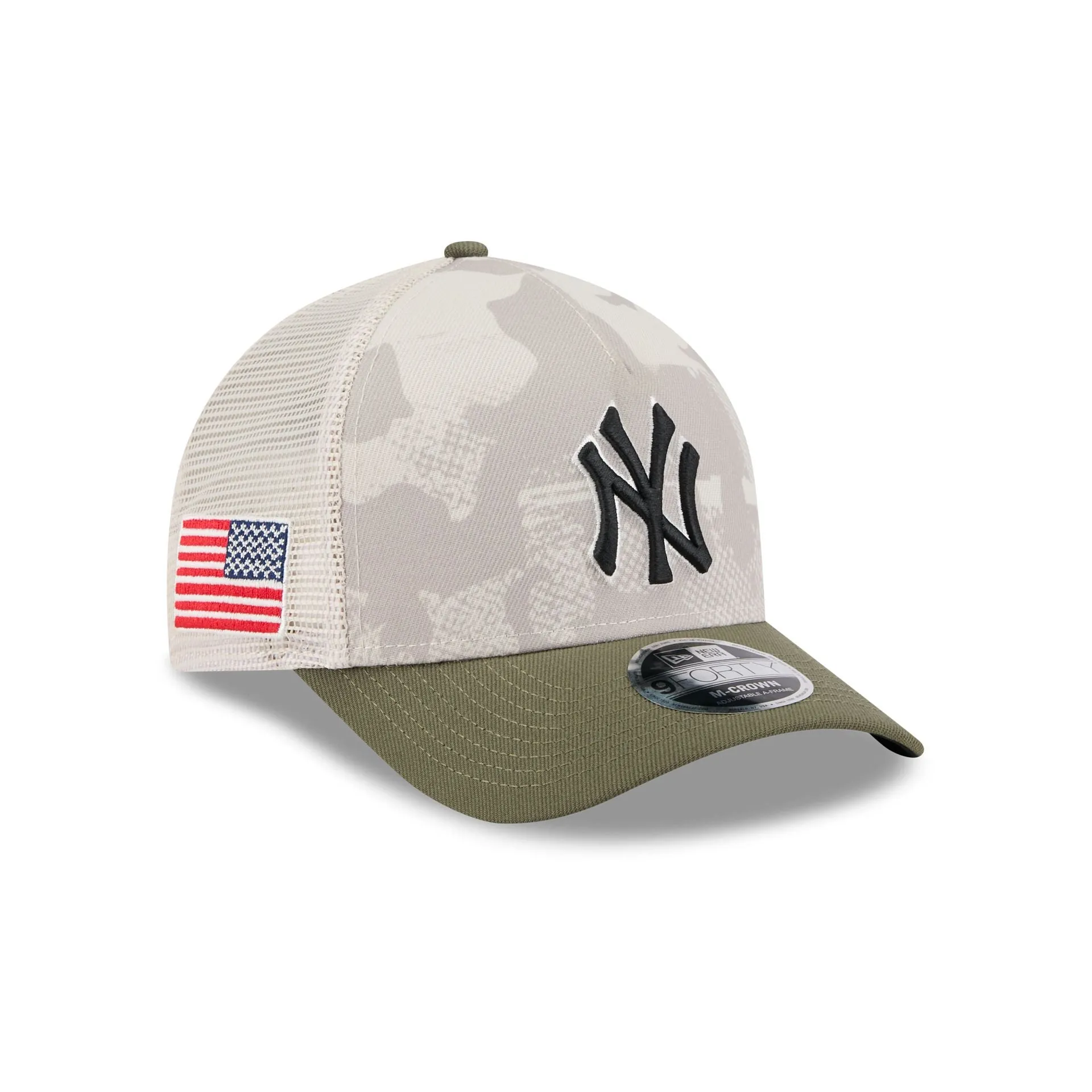 New York Yankees Armed Forces Day 2025 9FORTY M-Crown A-Frame Trucker Hat sold by New Era