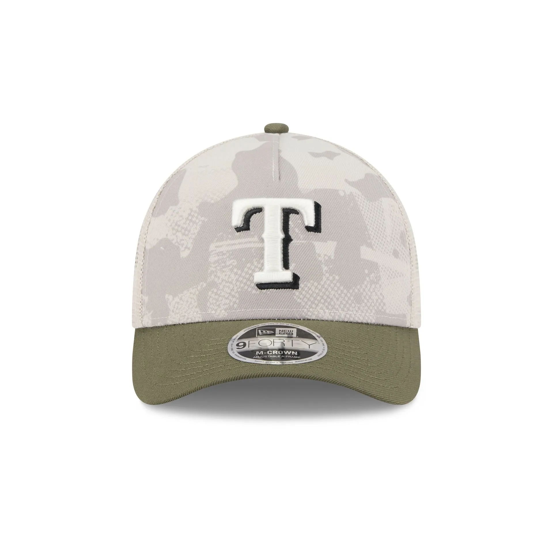 Texas Rangers Armed Forces Day 2025 9FORTY M-Crown A-Frame Trucker Hat sold by New Era product image thumbnail 2