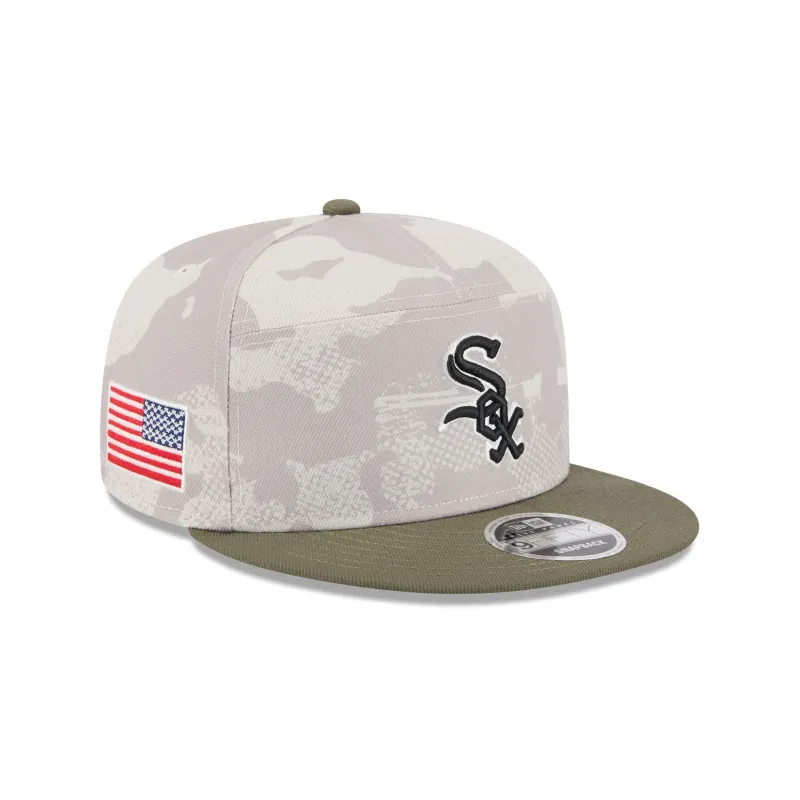 Chicago White Sox Armed Forces Day 2025 Split Panel 9FIFTY Snapback Hat sold by New Era