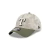 Texas Rangers Armed Forces Day 2025 9TWENTY Adjustable Hat sold by New Era