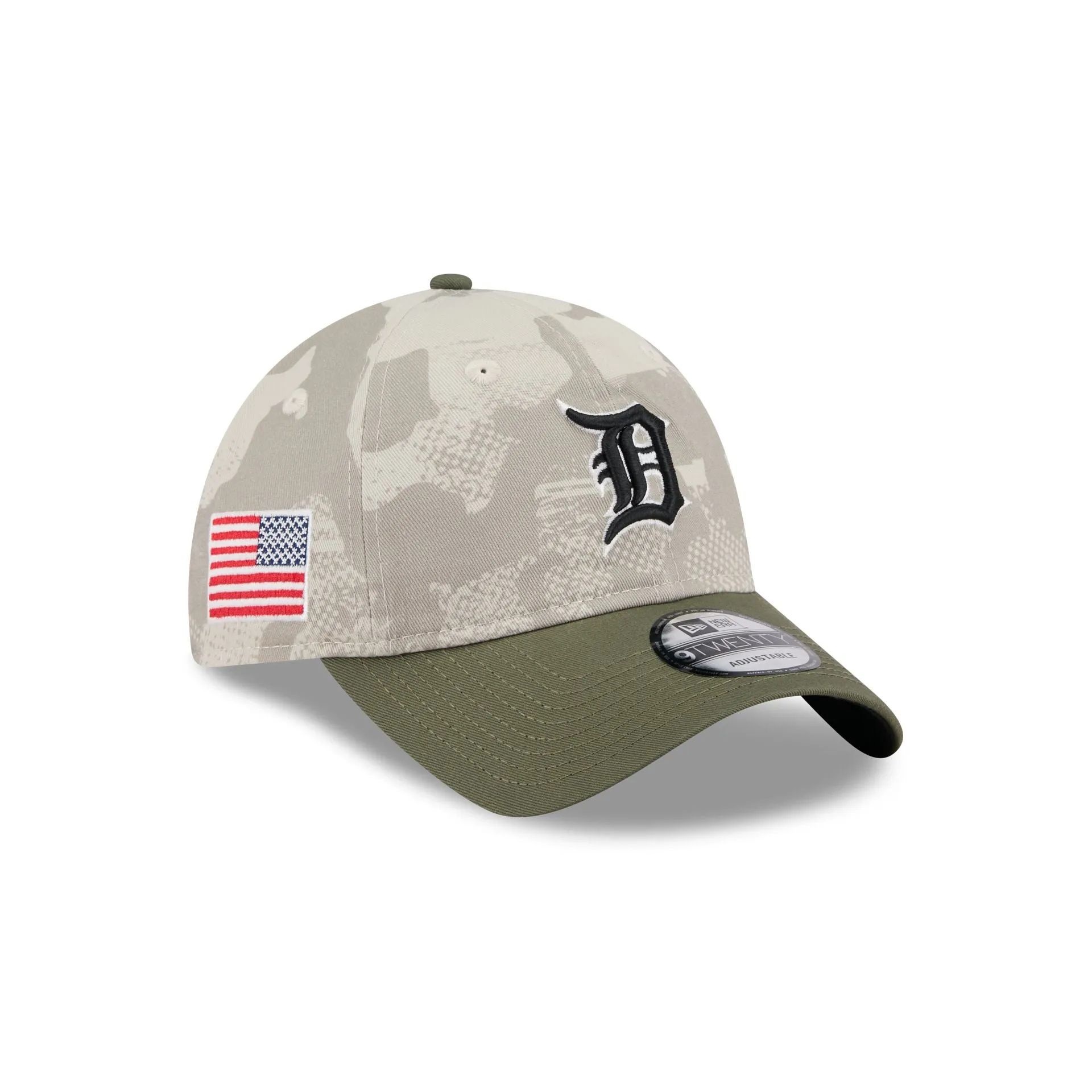 Detroit Tigers Armed Forces Day 2025 9TWENTY Adjustable Hat sold by New Era