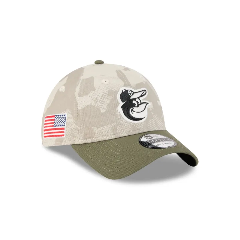 Baltimore Orioles Armed Forces Day 2025 9TWENTY Adjustable Hat sold by New Era