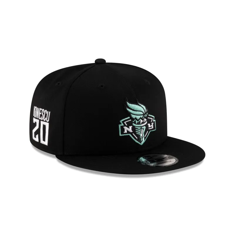 New York Liberty Sabrina Ionescu Black 9FIFTY Snapback Hat sold by New Era
