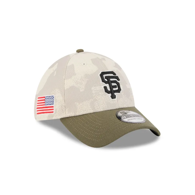San Francisco Giants Armed Forces Day 2025 39THIRTY Stretch Fit Hat sold by New Era
