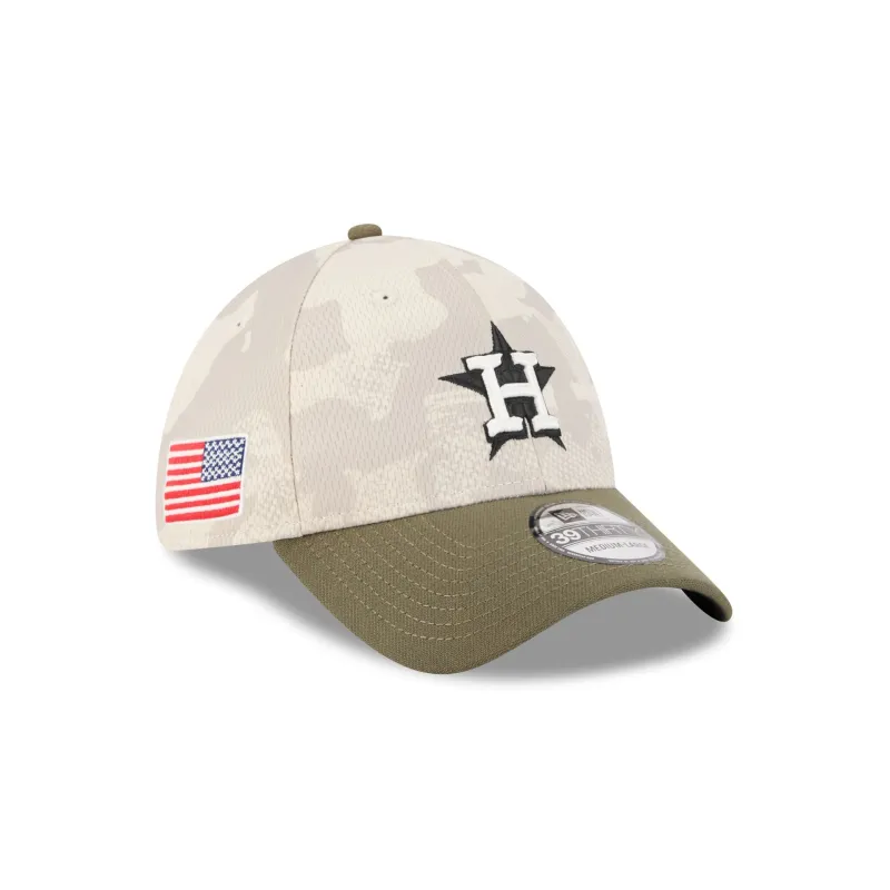Houston Astros Armed Forces Day 2025 39THIRTY Stretch Fit Hat sold by New Era