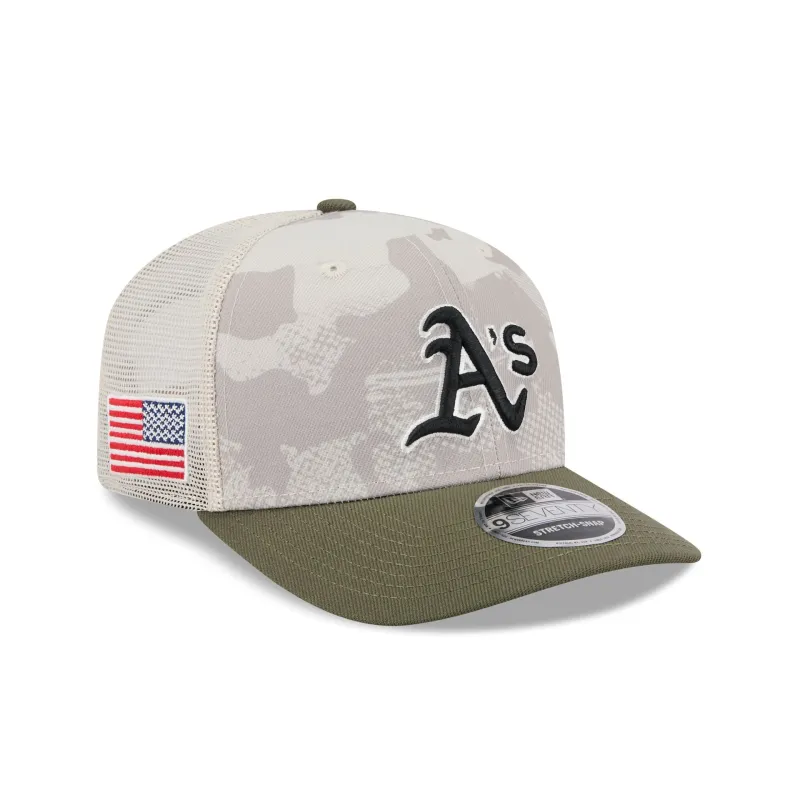 Athletics Armed Forces Day 2025 9SEVENTY Trucker Hat sold by New Era