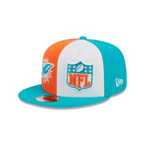 Miami Dolphins 2023 Sideline 9FIFTY Snapback Hat sold by New Era