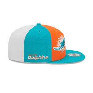 Miami Dolphins 2023 Sideline 9FIFTY Snapback Hat sold by New Era