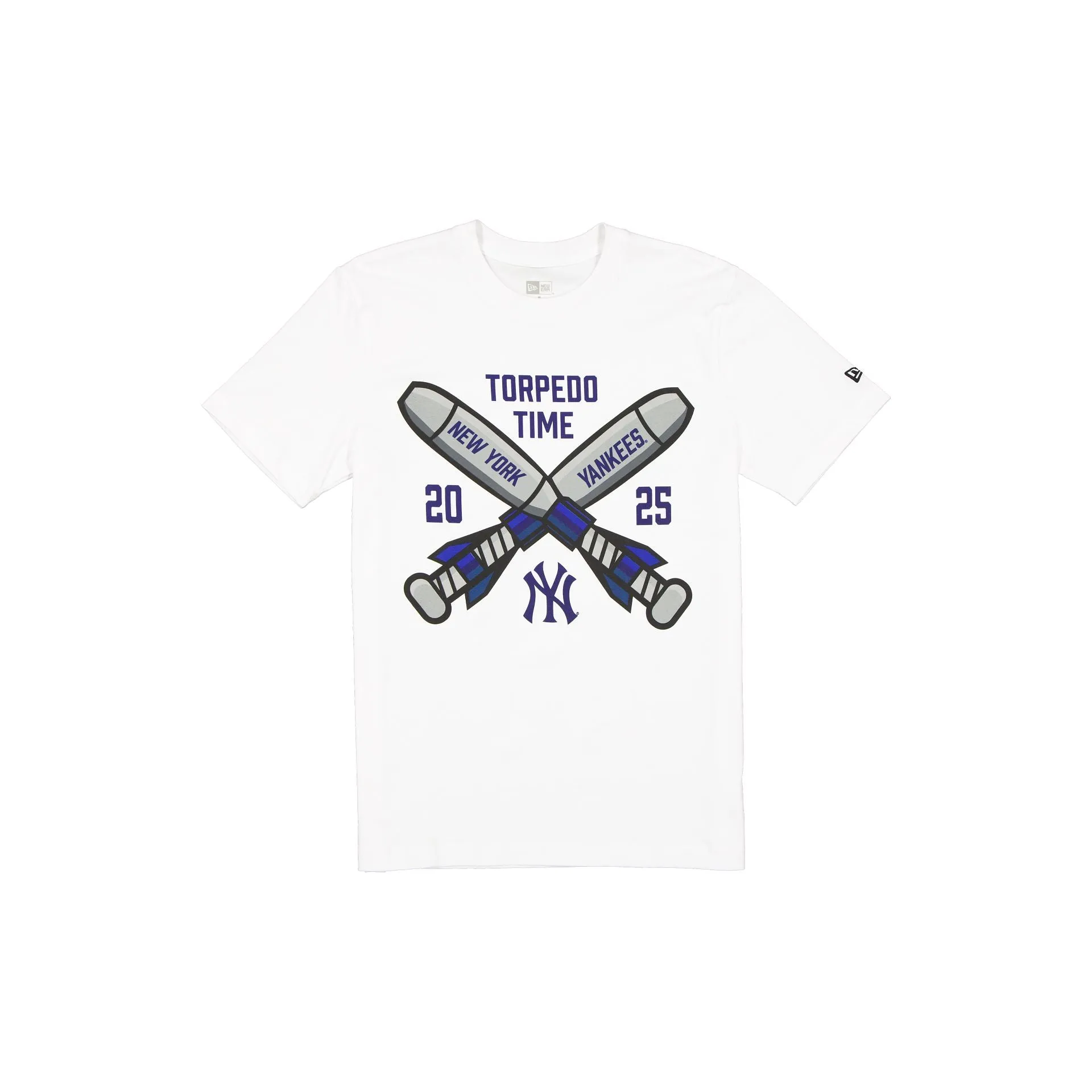 New York Yankees Torpedo Time White T-Shirt sold by New Era