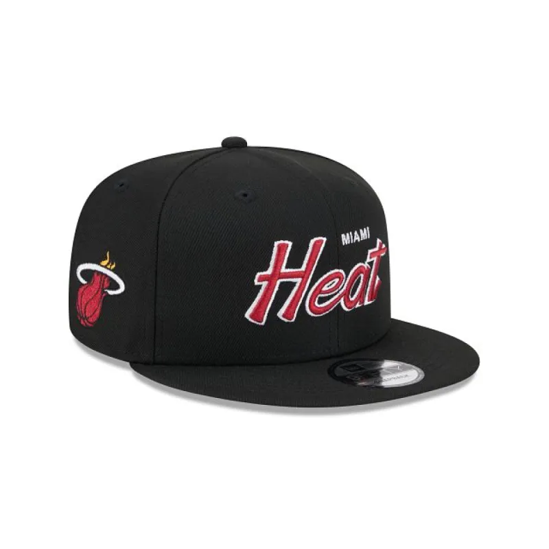 Miami Heat Script 9FIFTY Snapback Hat sold by New Era