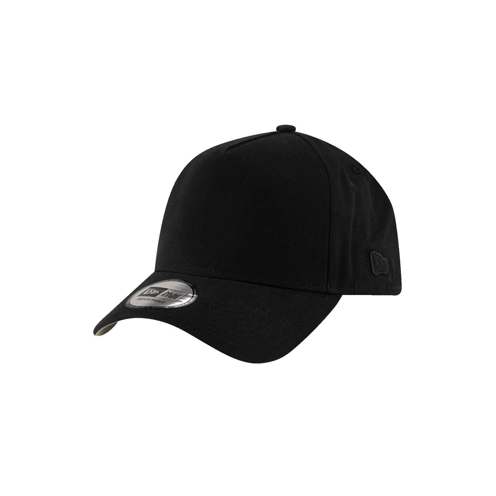 New Era Branded High Twist Black 9FORTY A-Frame Adjustable Hat sold by New Era