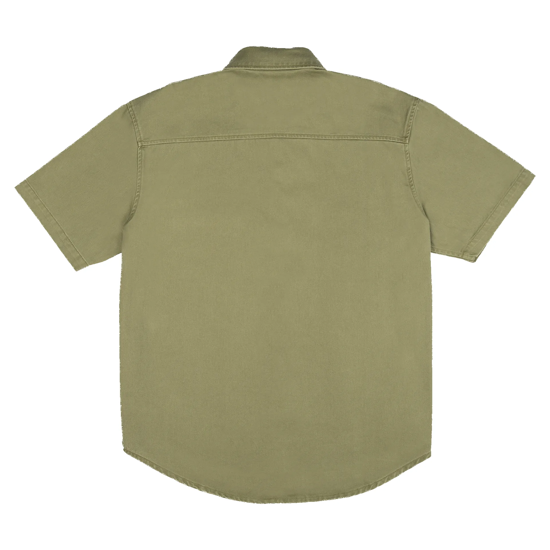 New Era Branded Ellicott Green Bark Twill Half Sleeve Button Up Shirt sold by New Era product image thumbnail 3